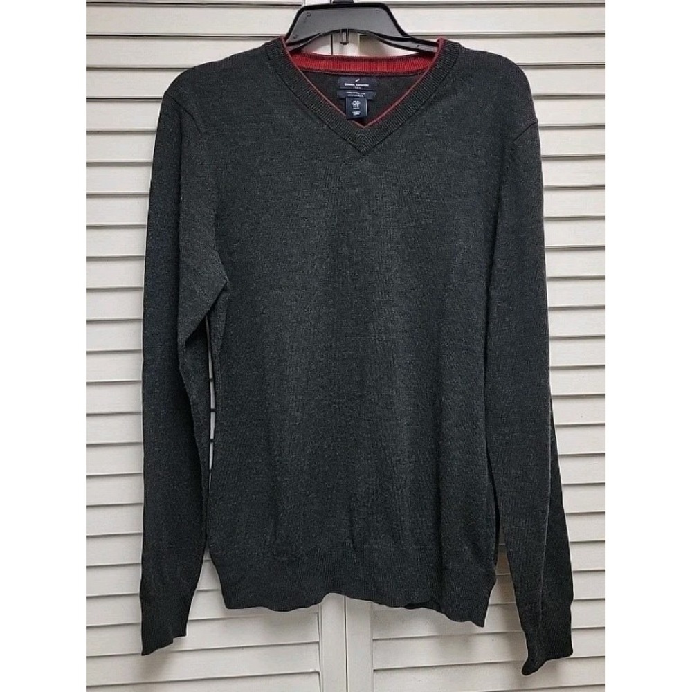 Daniel Hechter SZ M Merino Wool Dark Gray Men's Sweater Soft